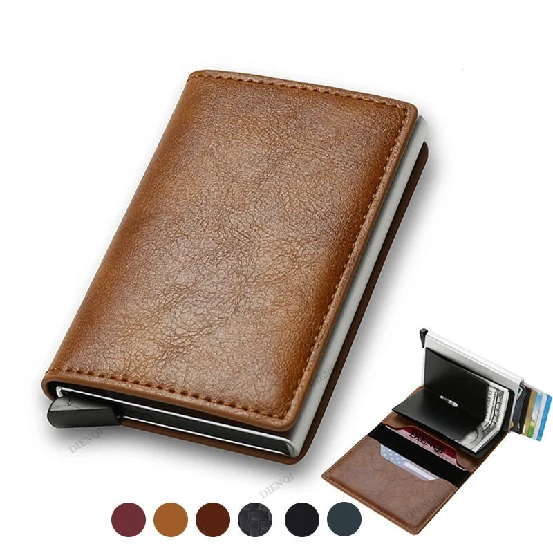 Anti-Theft RFID Credit Card Holder - Minimalist Slim Wallet for Men