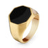 Geometric Metal Signet Ring for Men - Stylish Punk Fashion Jewelry H2 Men's Rings