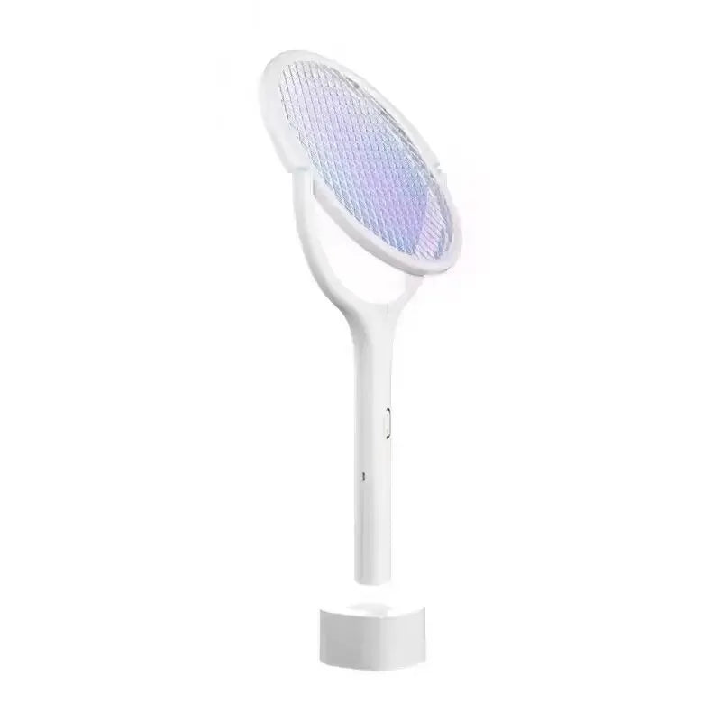 5-in-1 Electric Mosquito Swatter - Fast Charging, Battery Powered, Safety Insulated Racket with Lamp