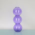 Crystal Glass Bubble Vase Purple - Small Glass Vase