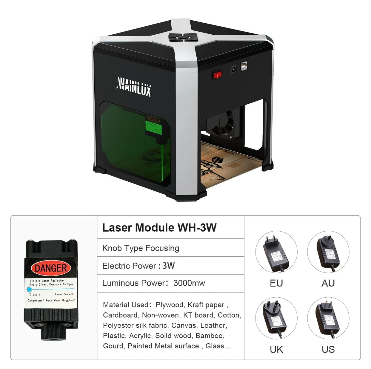 Engraving Laser & Cutter - Portable Laser Engraving Machine Engraving Laser
