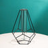 Glass Propagation Vase With Bottleneck Iron Stand Geometric Black Glass Vase With Iron Stand Glass Propagation Vase