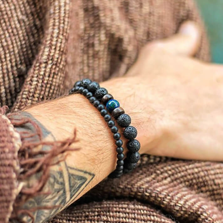 Volcanic Stone Bracelet Men's Bracelet