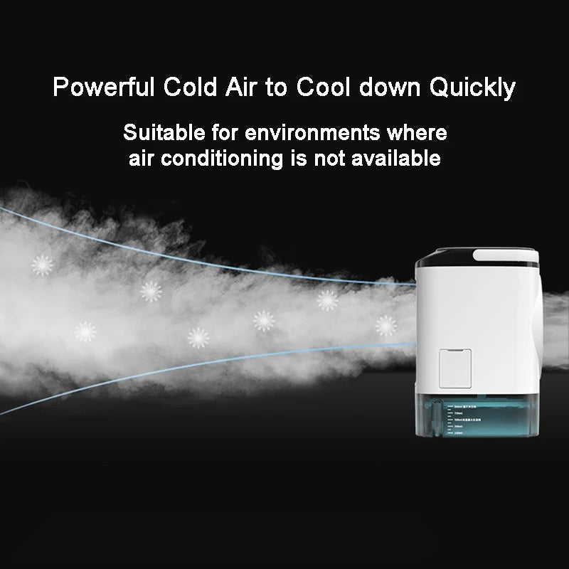 Portable Air Cooler - Mini Portable Room AC Unit With LED Misting Fan Portable Air Conditioner