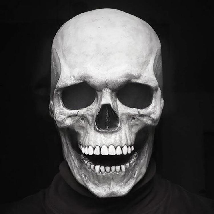 Halloween Skeleton Face Skull Mask With Movable Jaw White Halloween Skeleton Mask