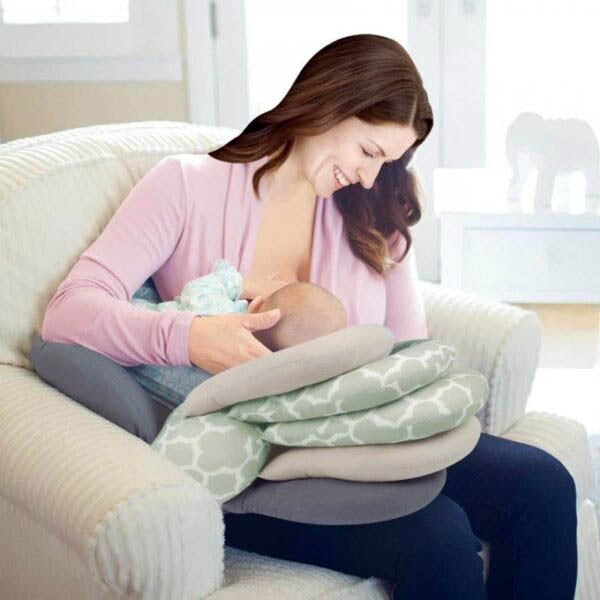 Nursing Breastfeeding Pillow Grey Nursing Pillow