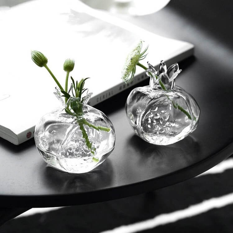 Pomegranate Glass Hydroponic Propagation Vase Vases