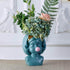Bubble-Blowing Girl Planter Vase Teal - Cat Ears Bubble-Blowing Girl Vase Vases