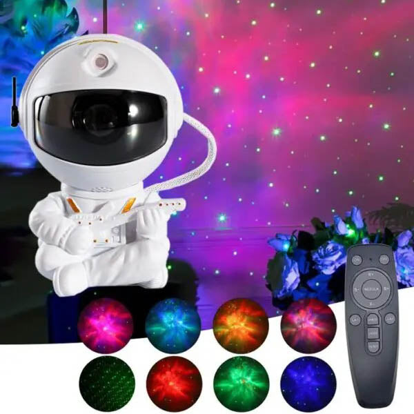 Astronaut Galaxy Star Projector White - Plays Guitar Galaxy Star Projector