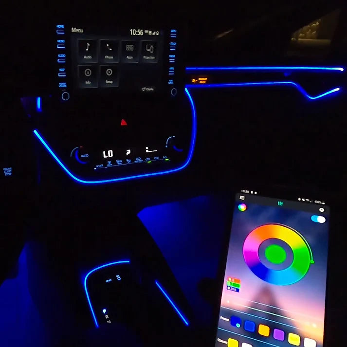 Car Interior LED Neon Strip Lights Car Interior Neon Lights