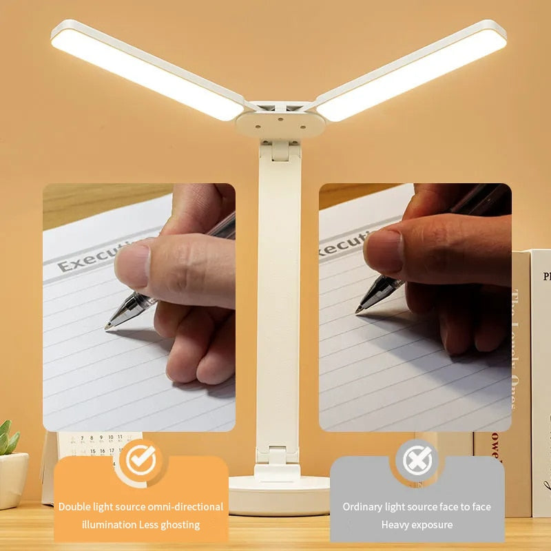 Adjustable LED Double Desk Lamp Home Decor