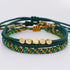 Tibetan and Buddhist Braided Handmade Copper Beads Bracelet Green Tibetan Buddhist Bracelet