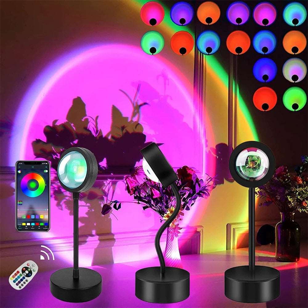 Sunset Projection Lamp Remote Control Atmosphere Night Light Smart Gadgets