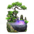 Wealth Feng Shui Tabletop with Flowing Waterfall Fountain and LED Lights Spray Led Spray Home Decor