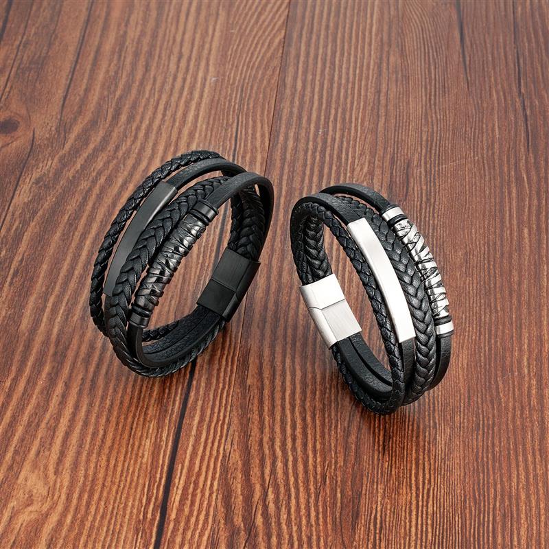 Multilayer Braided Viking Bracelet for Men Men's Bracelet