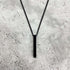 Rectangle 3D Bar Pendant Necklace for Men Men's Necklace