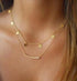 Cross Leaves Simulated Pearl Necklace Stigma Women's Necklace