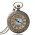 Vintage Pocket Watch Pendant - Unisex Bronze with Necklace Chain A Pocket Watch & Chain Pocket Watch