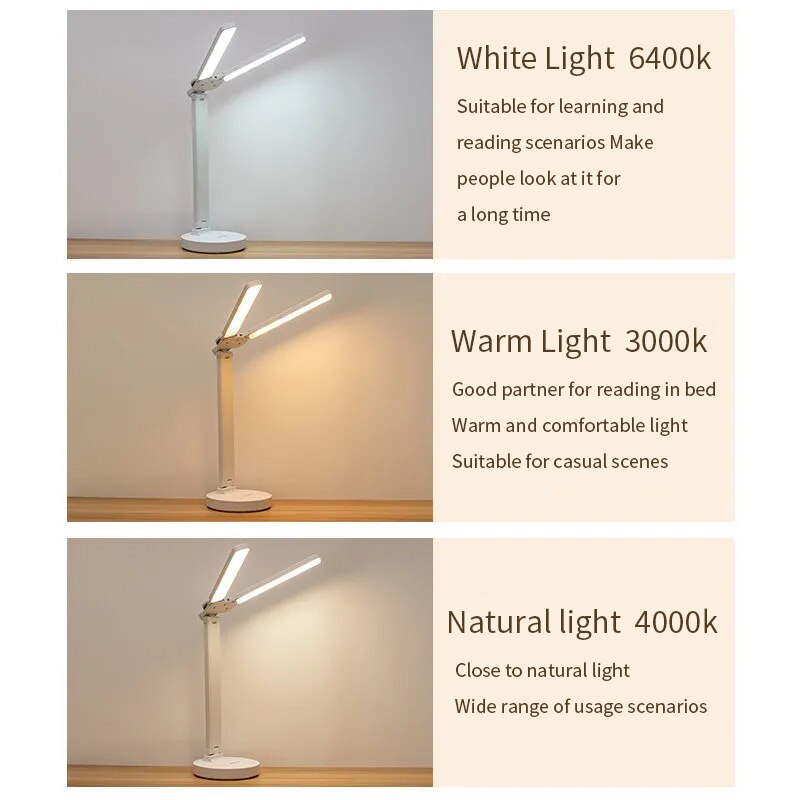 Adjustable LED Double Desk Lamp Home Decor