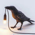 The Raven Bird Lamp Black Standing Table Lamp
