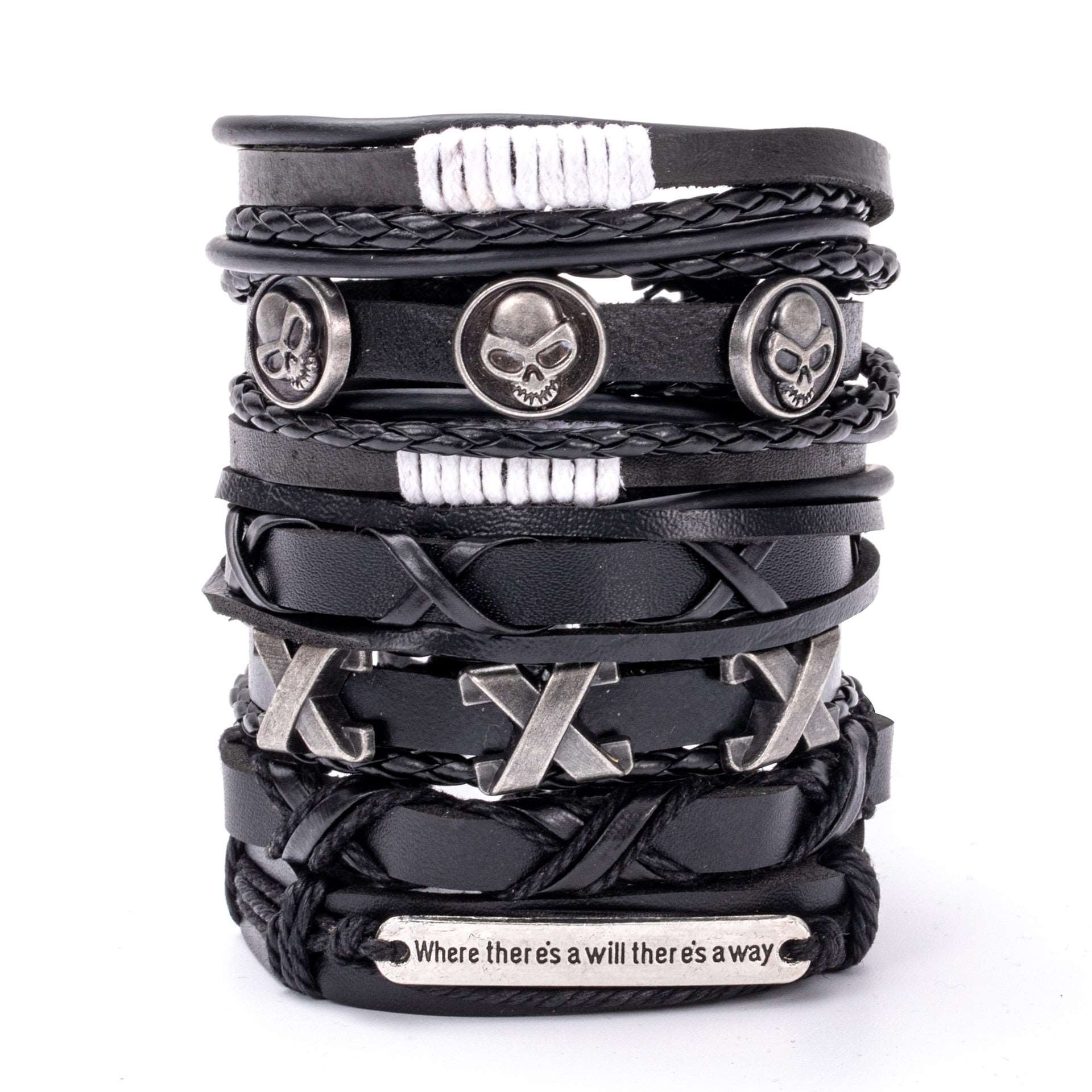 Multilayer Rope Leather Bracelet for Men Style 10 Men's Bracelet