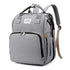 Baby Diaper Backpack with Changing Station Gray Baby Diaper Backpack
