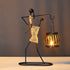 Retro Vintage Woman Candle Holder 25cm Woman J Candle Holders