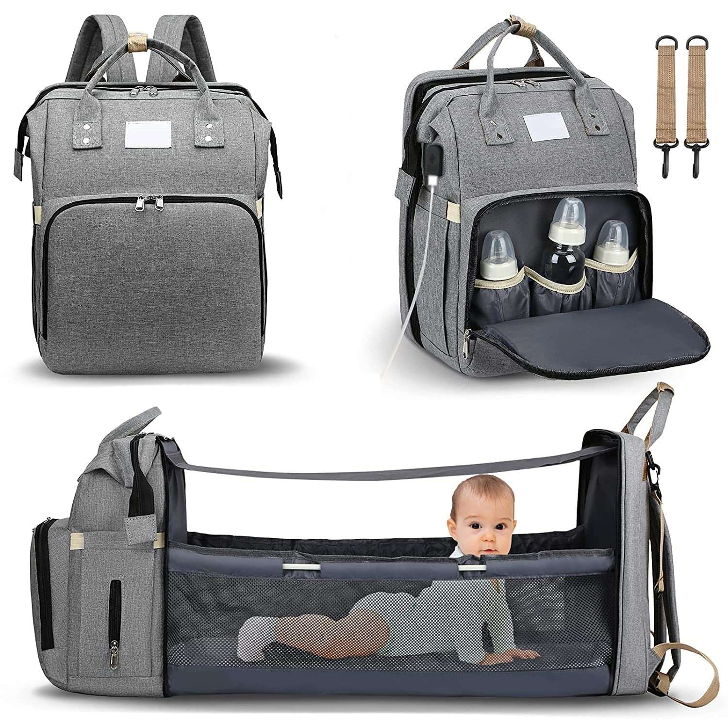 Baby Diaper Backpack with Changing Station Baby Diaper Backpack