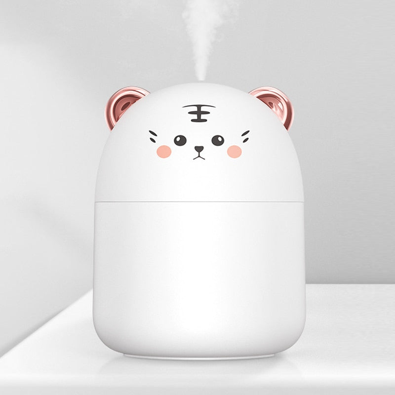 Colorful Atmosphere Humidifier 250ml White Tiger Humidifiers & Oil Diffusers