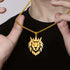 Lion with Royal Crown Chain Necklace Men's Necklace