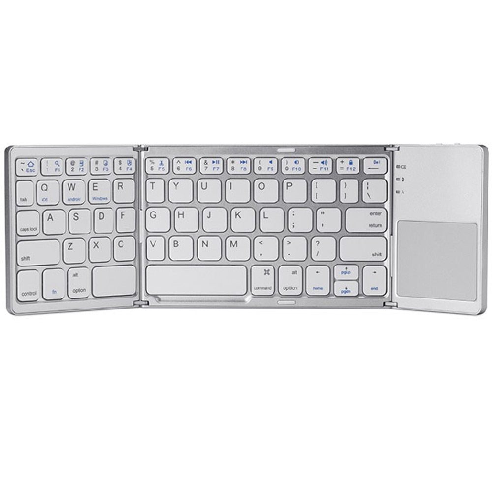 Foldable Bluetooth Keyboard White Foldable Keyboard