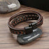 Leather Bracelet for Men with Magnetic Clasp Men's Bracelet