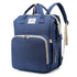 Baby Diaper Backpack with Changing Station Navy Blue Baby Diaper Backpack