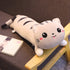 Cute Soft Long Cat Pillow 130cm Grey Lying Down Cat Pillow