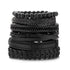 Multilayer Leather Braid Bracelets for Men with Star, Leaf and Owl Bangles Style 16 20cm Adjustable Men's Bracelet