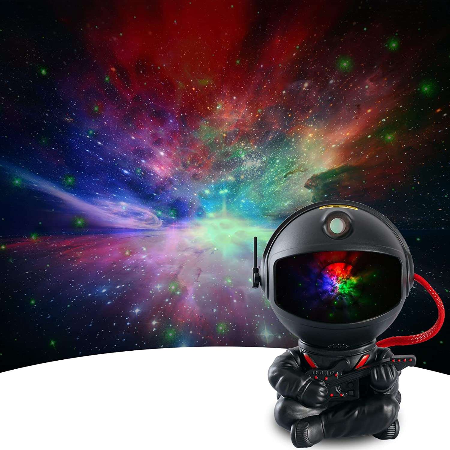 Astronaut Galaxy Star Projector Black - Plays Guitar Galaxy Star Projector
