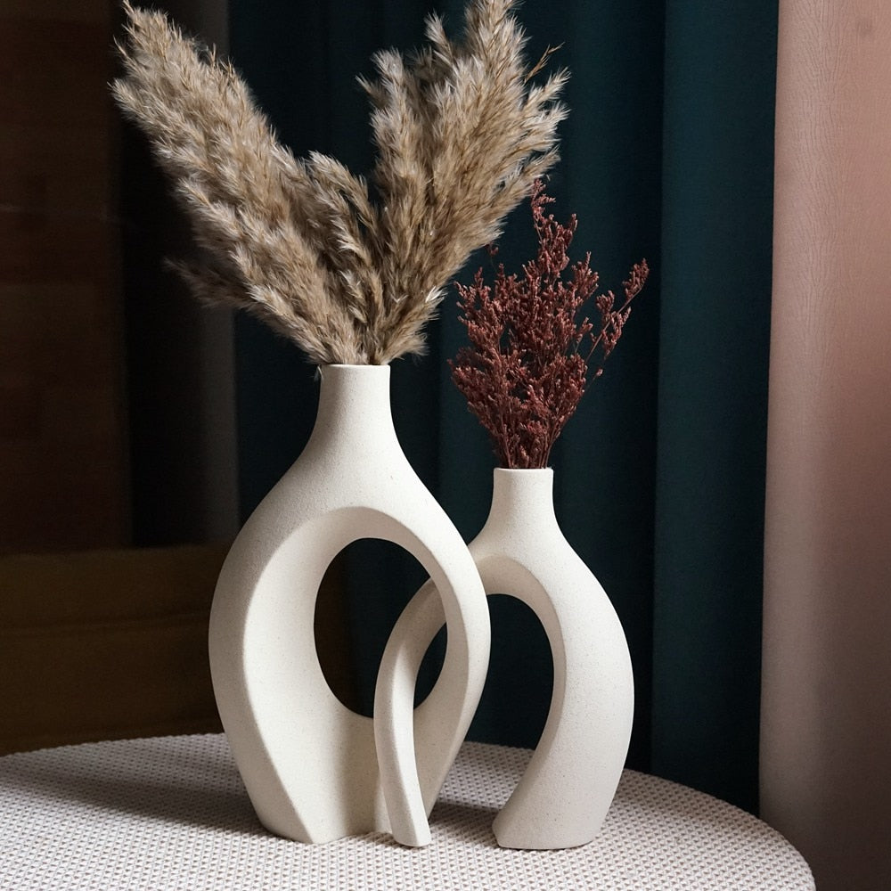 Nordic 2-Piece Ceramic Vase Nordic Vases