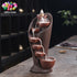 Handmade Waterfall Incense Burner With 30 Cones, Incense Holder, Portable Ceramic Censer Dark Brown with 30 cones Home Decor