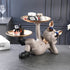 Chilled Bulldog Statue with Double Storage Trays Decorative Bulldog Statue