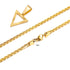 Gold Plated Embossed Rays Necklace for Men Men's Necklace