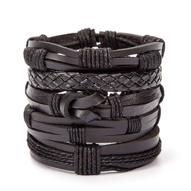 Multilayer Rope Leather Bracelet for Men Men's Bracelet