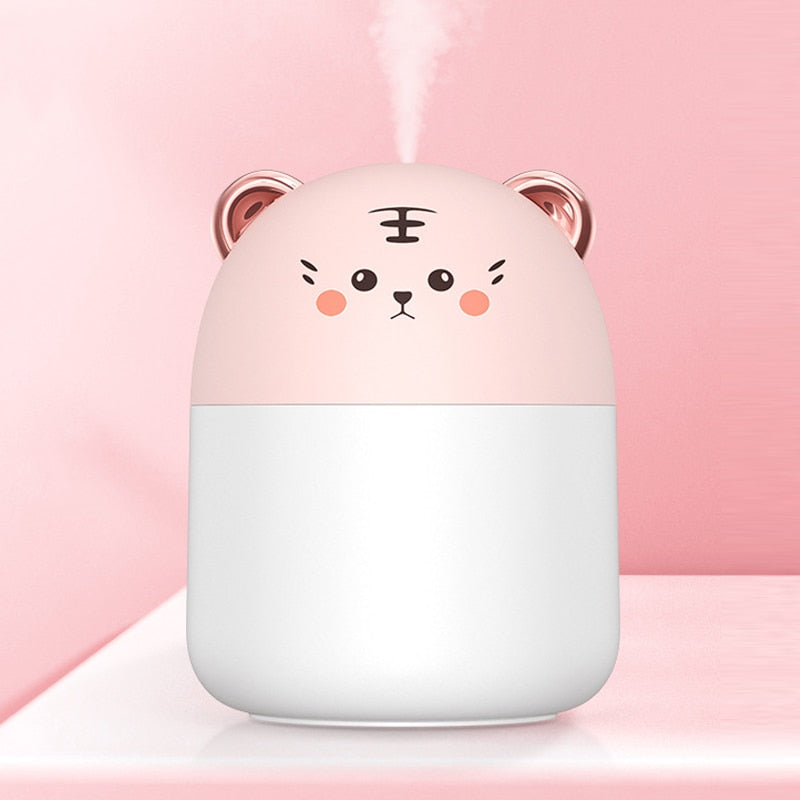 Colorful Atmosphere Humidifier 250ml Pink Tiger Humidifiers & Oil Diffusers