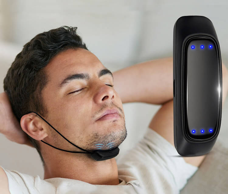 Smart Anti Snoring Device With Pulse Technology 1 x Black Smart Anti Snoring Device