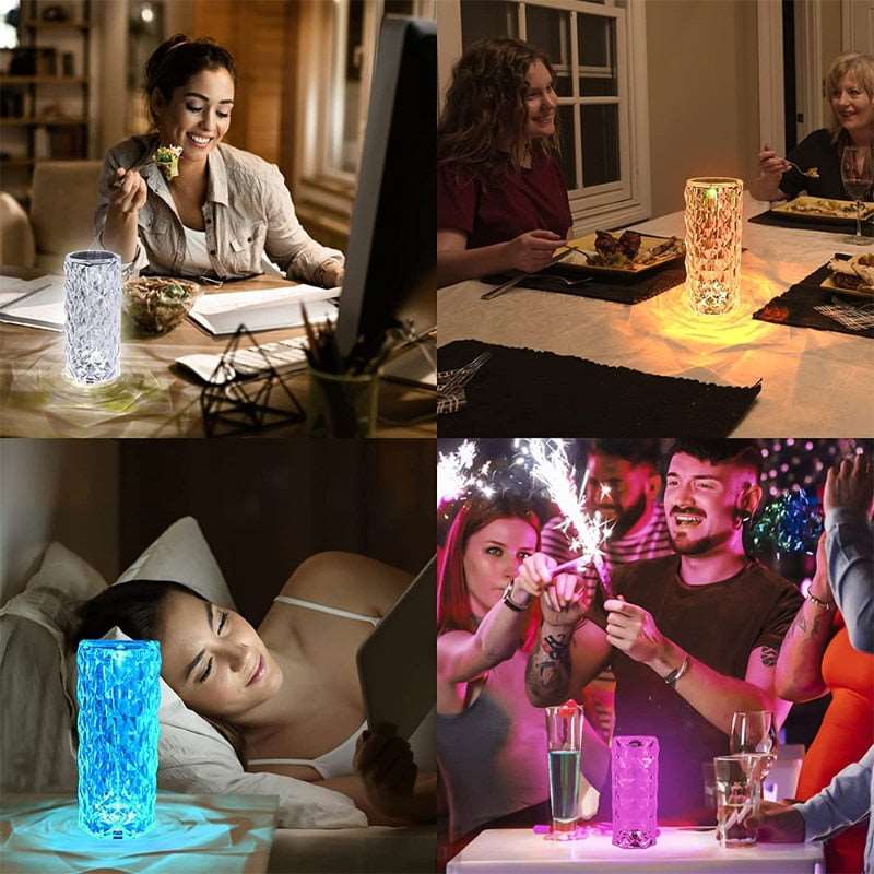 LED Crystal Table Lamp Home Decor