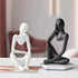 Abstract Thinker Figurine Sculpture Abstract Figurine